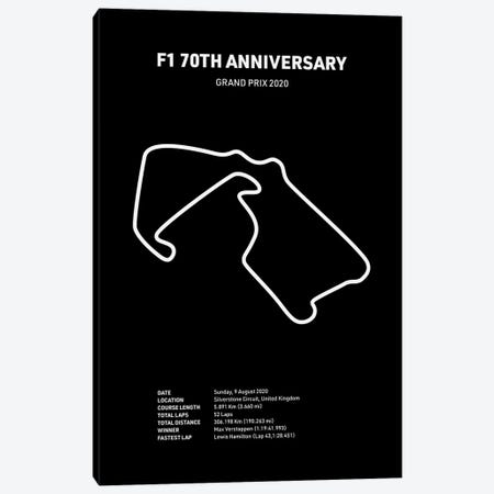 Formula 1 70th Anniversary (Black) Canvas Print #ASX169} by avesix Canvas Art Print