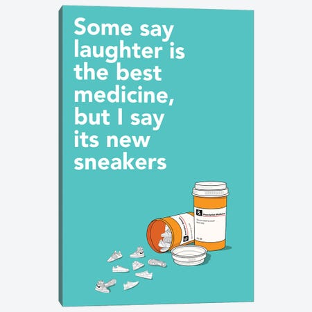 Sneaker Medicine Canvas Print #ASX17} by avesix Canvas Art