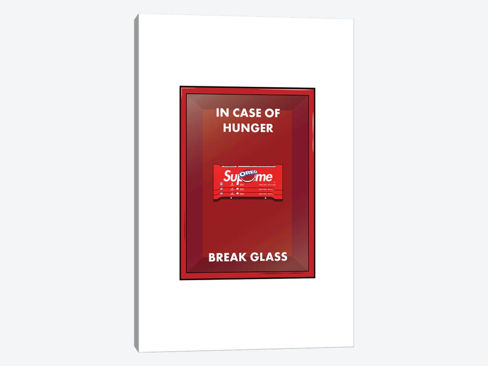In Case Of Hunger, Break Glass by avesix 1-piece Canvas Wall Art