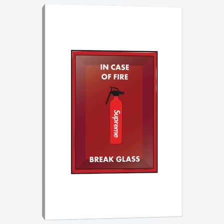 In Case Of Fire, Break Glass Canvas Print #ASX187} by avesix Canvas Artwork