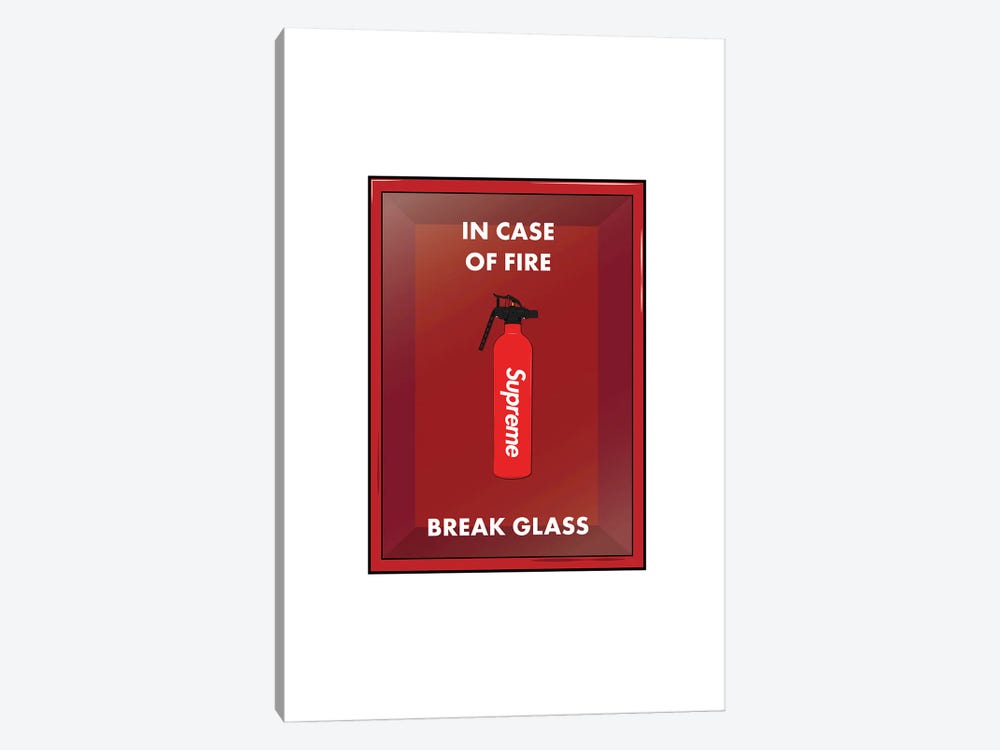 In Case Of Fire, Break Glass by avesix 1-piece Art Print