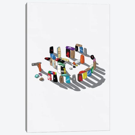 Sneakerhenge Canvas Print #ASX188} by avesix Canvas Art Print