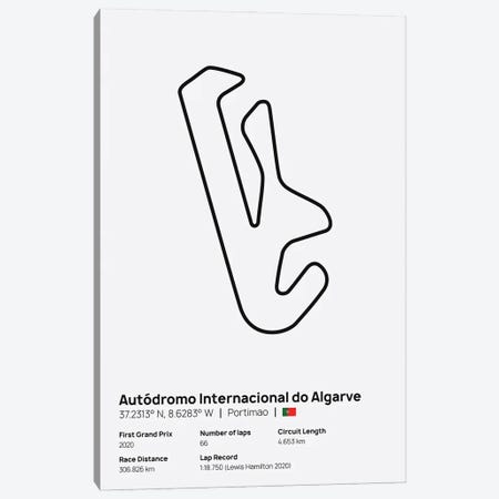 F1- Algarve Circuit Canvas Print #ASX195} by avesix Canvas Print
