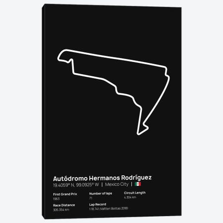 F1- Autódromo Hermanos Rodríguez Canvas Print #ASX196} by avesix Canvas Print