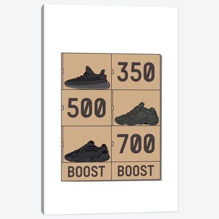 Supreme Sneaker Boxes Yeezy V2 350 Print Canvas Poster Wallart
