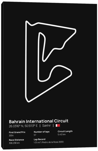 F1- Baharain Circuit Canvas Art Print - avesix