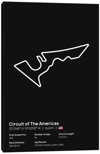 F1- Circuit Of The Americas Canvas Art Print - Auto Racing Art