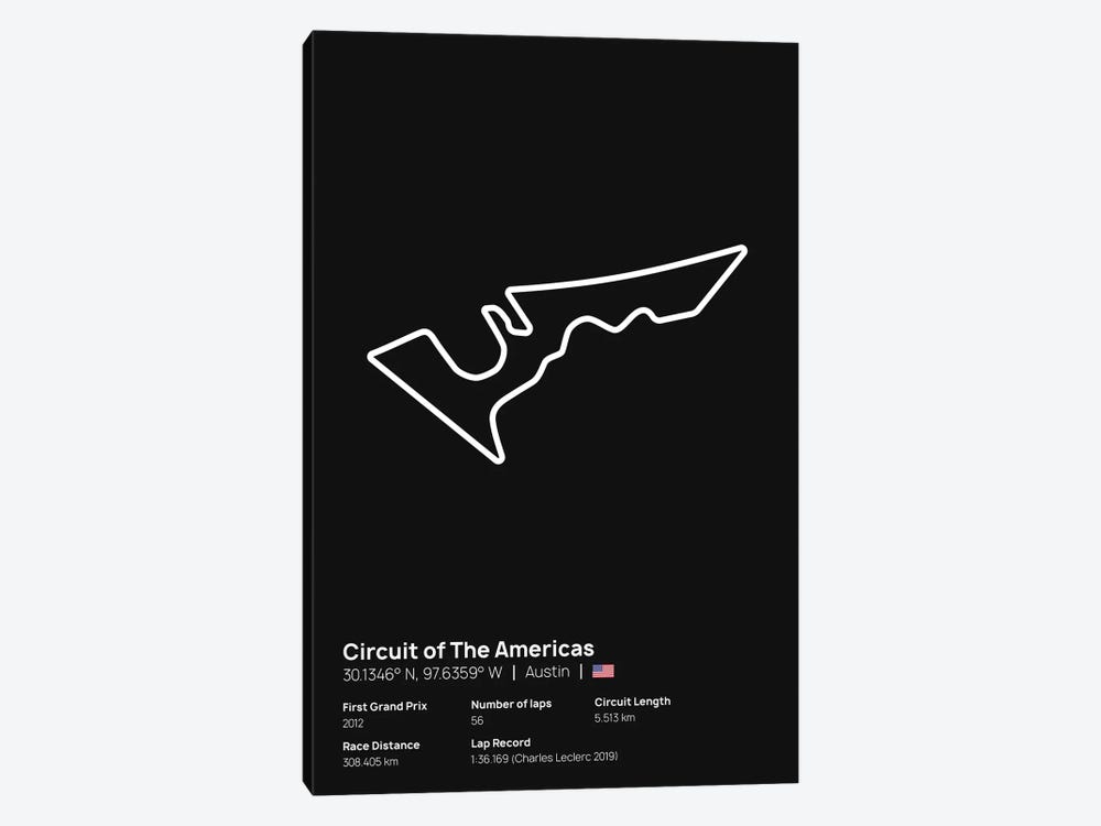 F1- Circuit Of The Americas by avesix 1-piece Canvas Art Print