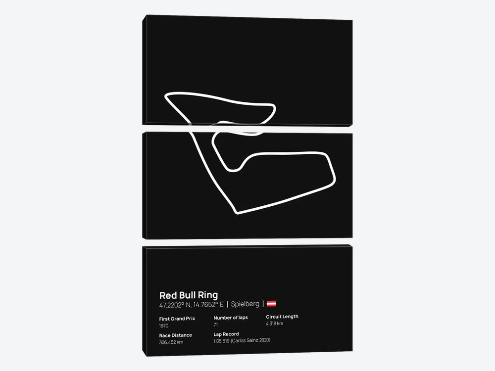 F1- Red Bull Ring by avesix 3-piece Canvas Art