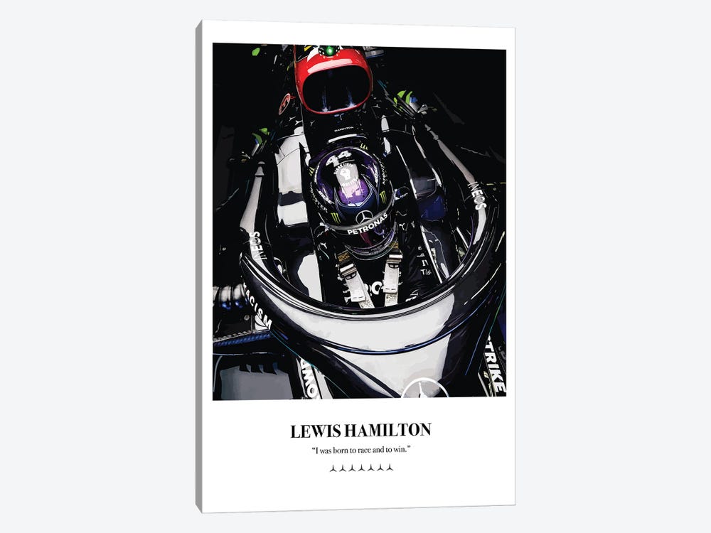 Lewis Hamilton Cockpit by avesix 1-piece Art Print