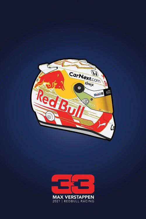 Max Verstappen Helmet 2021 (Blue)