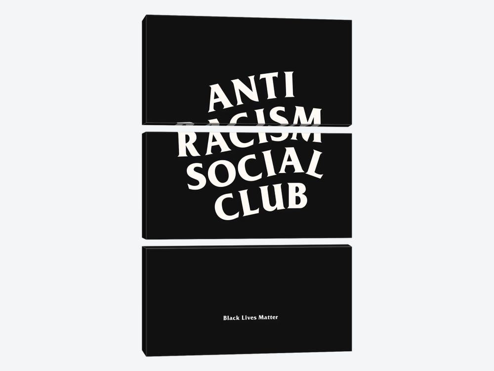 Anti Racism Social Club II by avesix 3-piece Canvas Artwork