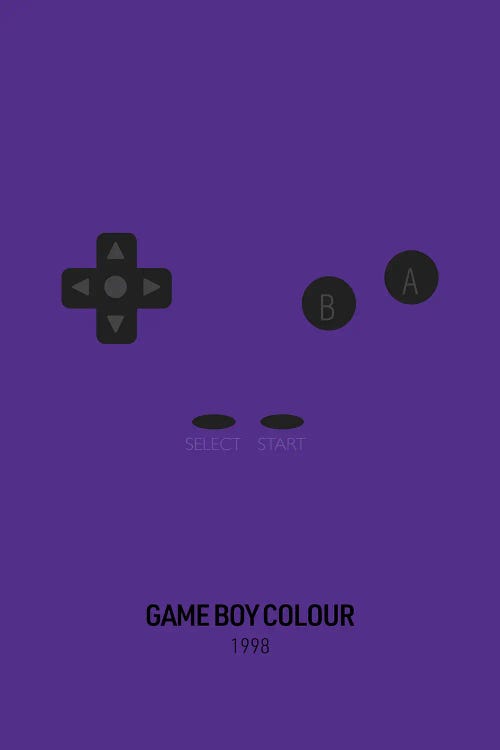 Minimalist Game Boy Colour (Purple)