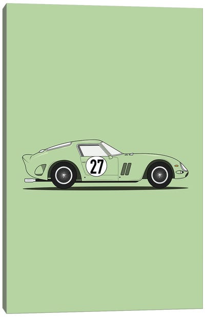 Ferrari 250 GTO (Green Edition) Canvas Art Print - Ferrari