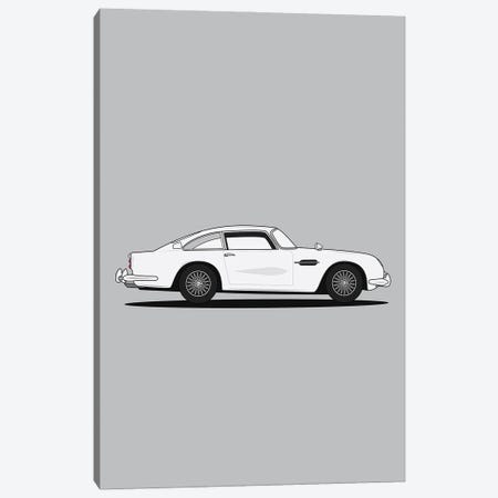 Aston Martin DB5 (Silver Edition) Canvas Print #ASX36} by avesix Canvas Art