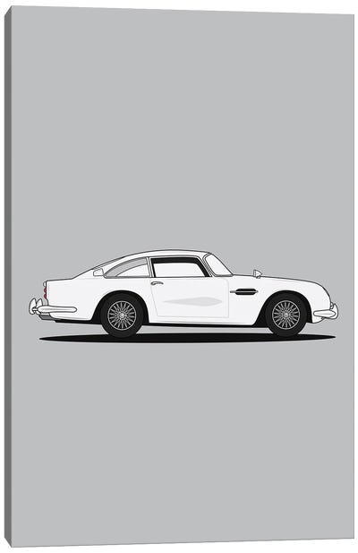 Aston Martin DB5 (Silver Edition) Canvas Art Print - Aston Martin