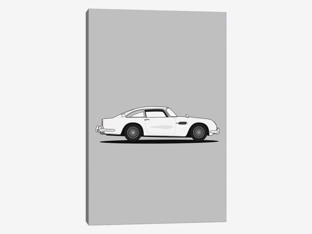 Aston Martin DB5 (Silver Edition) by avesix 1-piece Canvas Art Print