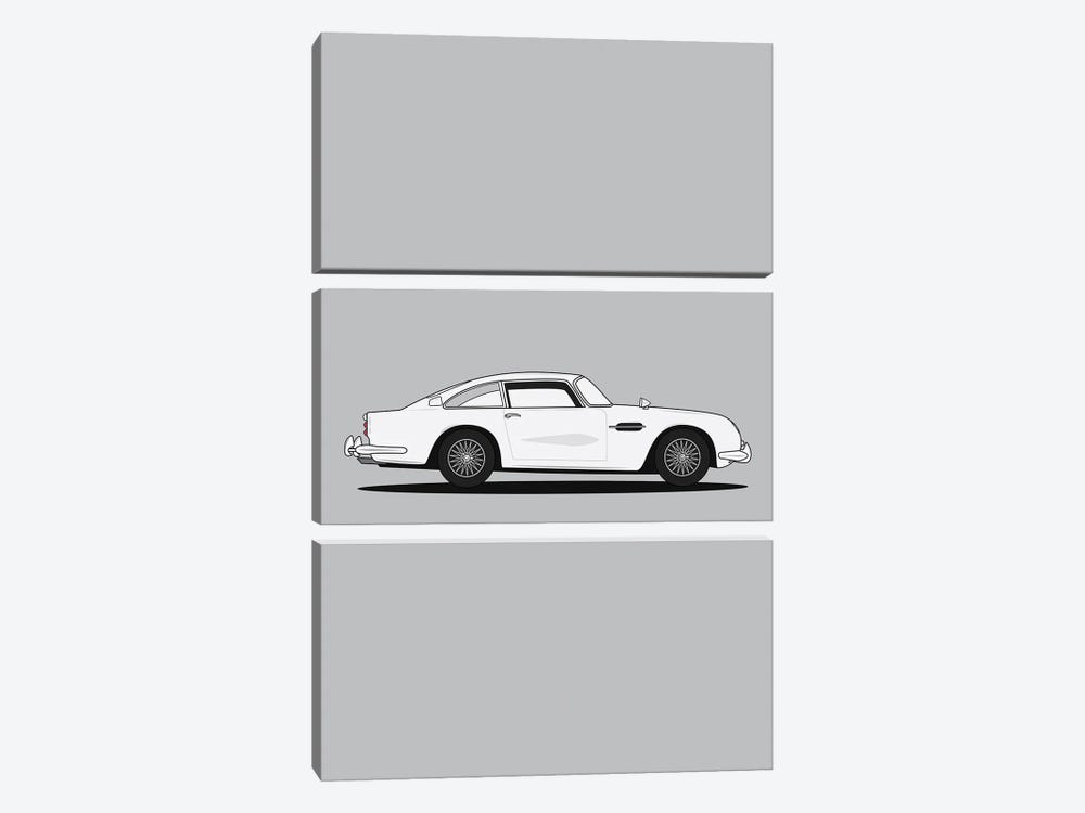 Aston Martin DB5 (Silver Edition) by avesix 3-piece Art Print