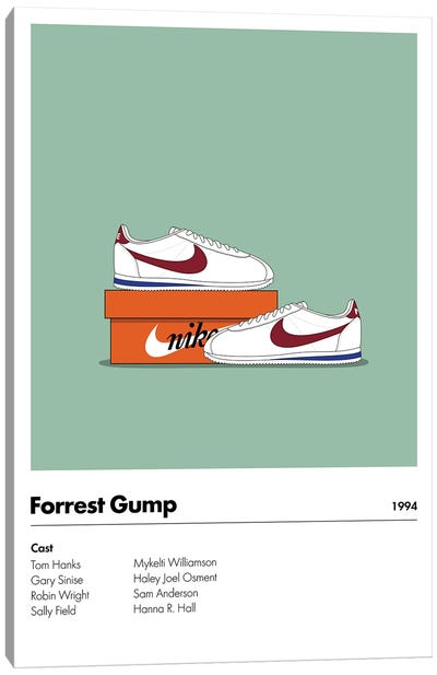 Forrest Gump Canvas Art Print - Sneaker Art