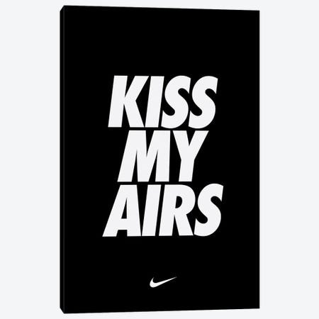 Kiss My Airs (Black) Canvas Print #ASX375} by avesix Canvas Art Print