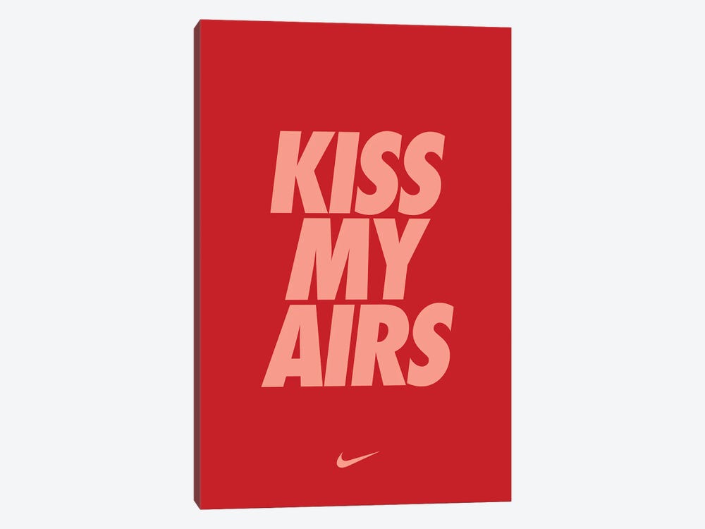 Kiss My Airs (Red) by avesix 1-piece Canvas Art Print