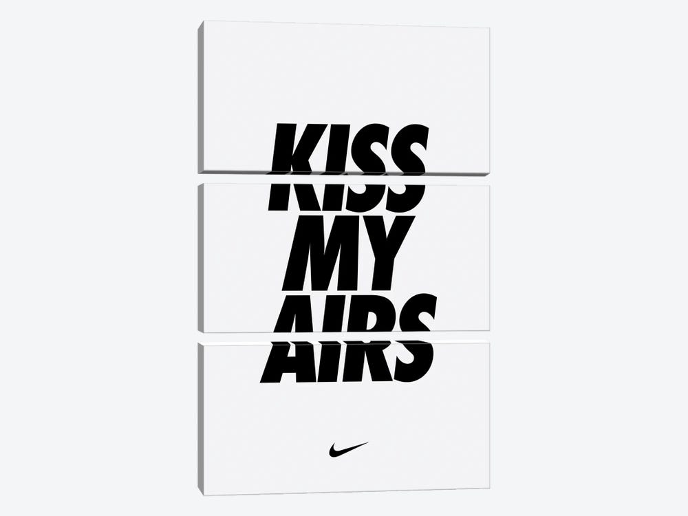 Kiss My Airs (White) by avesix 3-piece Canvas Art