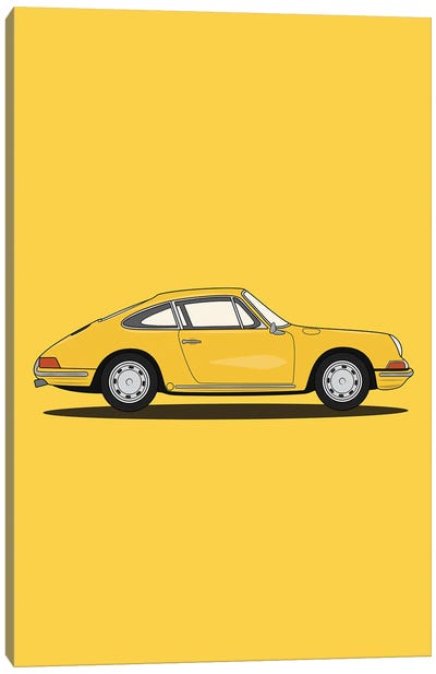 Porsche 911-901 (Yellow Edition) Canvas Art Print - Porsche