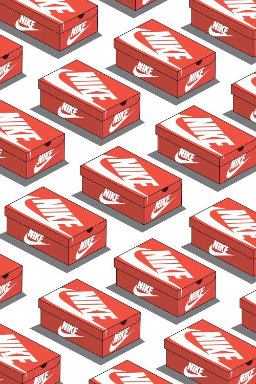 Nike Shoe Box by avesix wall art