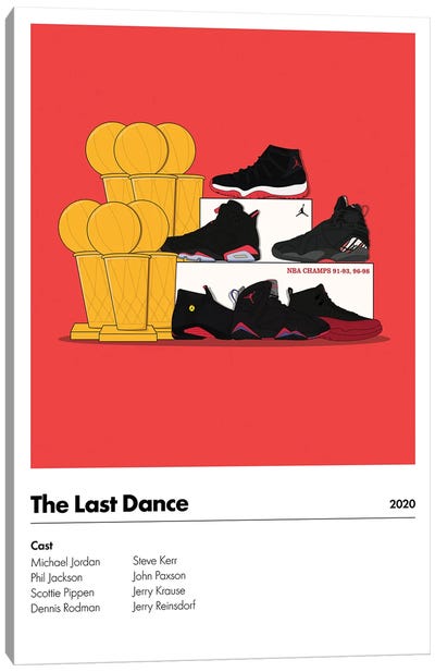 The Last Dance Canvas Art Print - Michael Jordan
