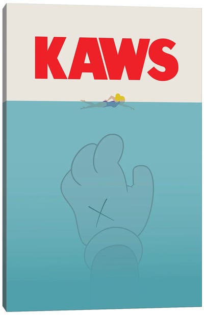 Kaws Movie Poster Canvas Art Print - Thriller Movie Art