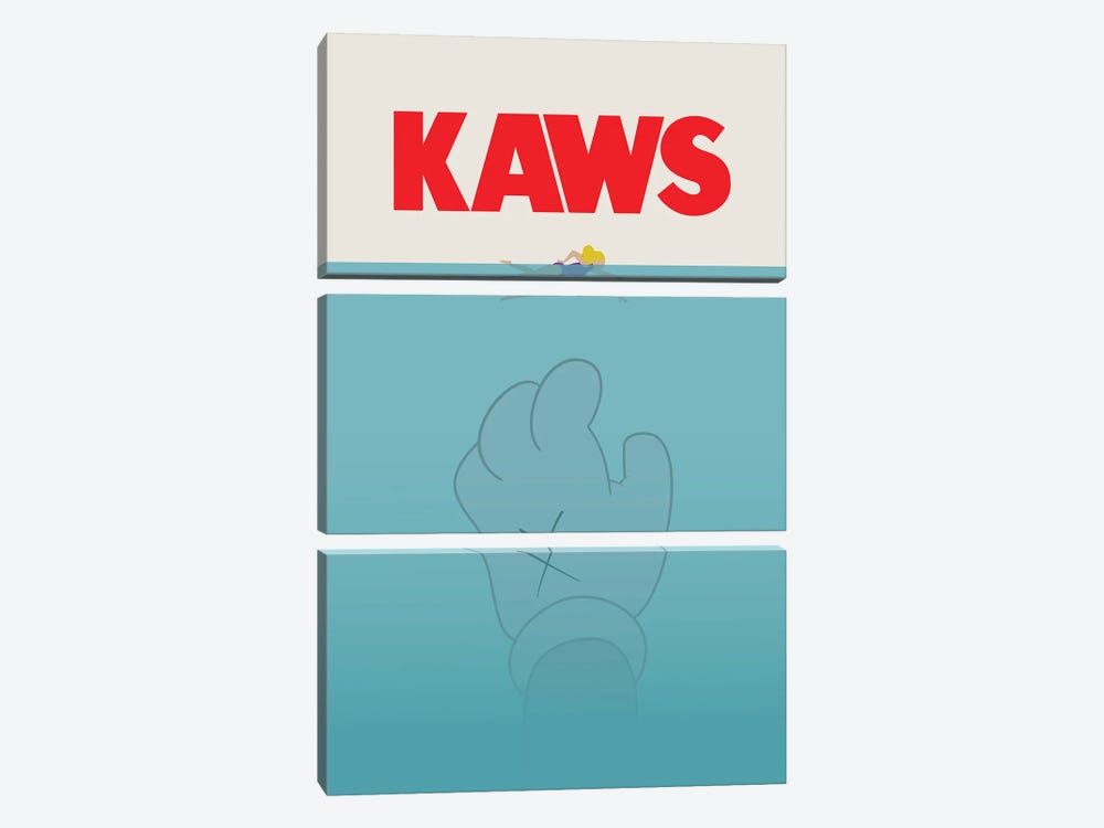 Kaws Movie Poster by avesix 3-piece Canvas Artwork