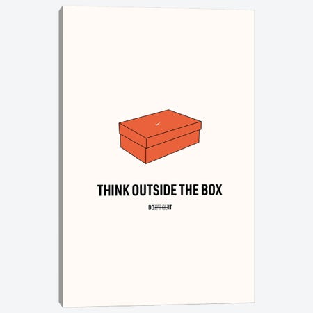 Think Outside The Box Canvas Print #ASX41} by avesix Canvas Wall Art