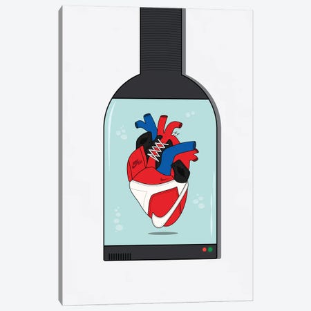 Sneaker Heart Capsule Canvas Print #ASX42} by avesix Canvas Artwork