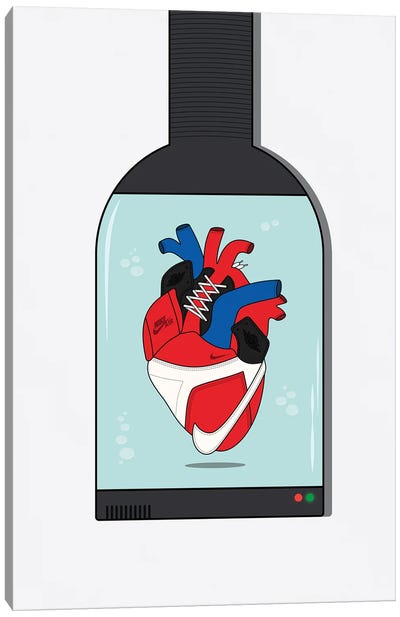Sneaker Heart Capsule Canvas Art Print - avesix