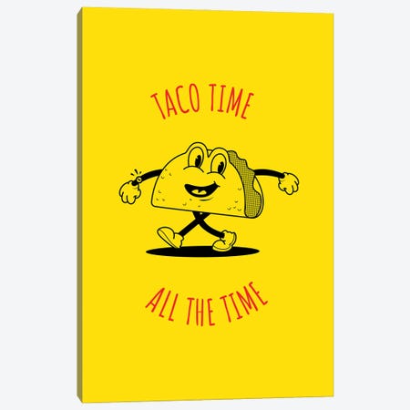 Taco Time Canvas Print #ASX469} by avesix Canvas Wall Art