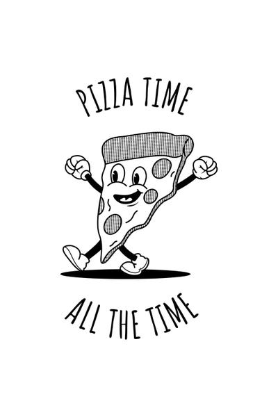 avesix: Pizza Time - White by avesix
