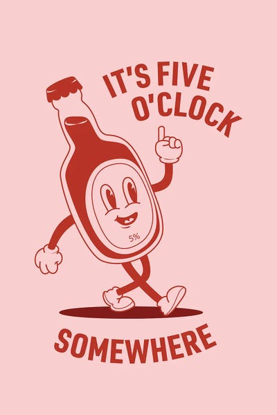 avesix: Beer Time - Pink by avesix