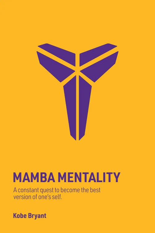 Mamba Mentality (Gold/ Purple) by avesix wall art