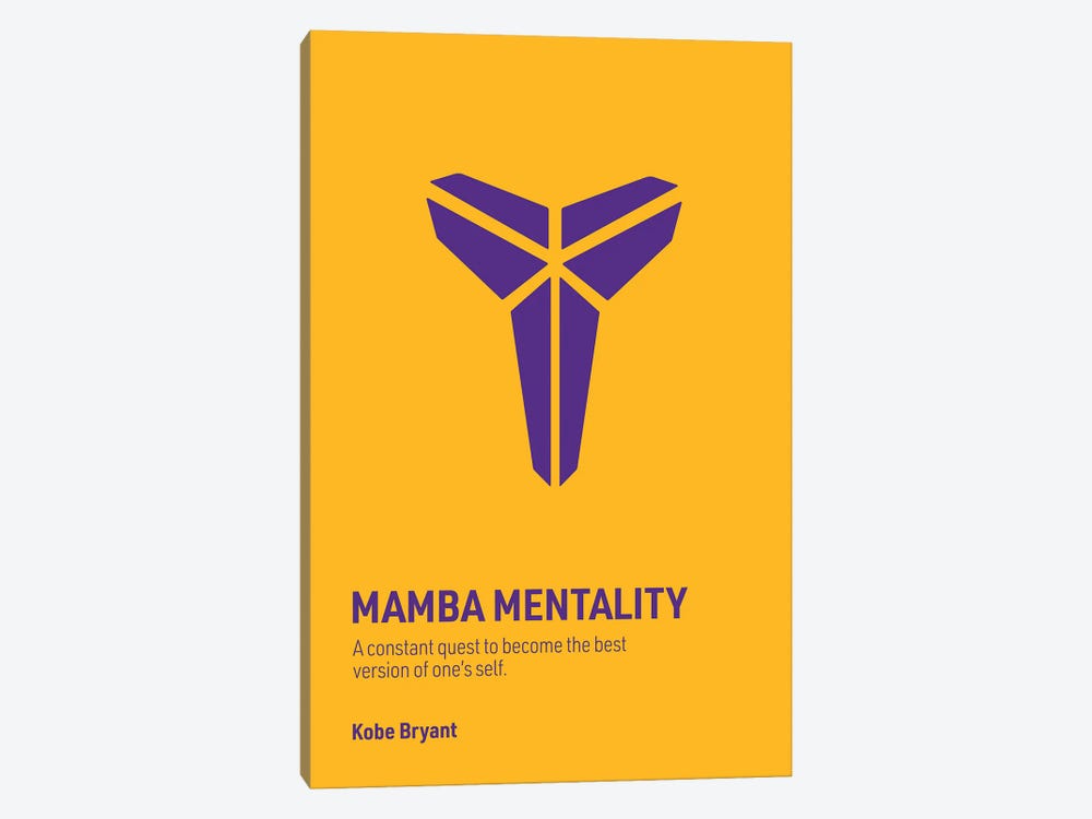 Mamba Mentality (Gold/ Purple) by avesix 1-piece Art Print