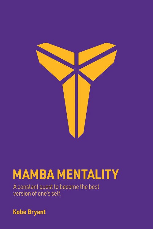 Mamba Mentality (Purple/ Gold) by avesix wall art