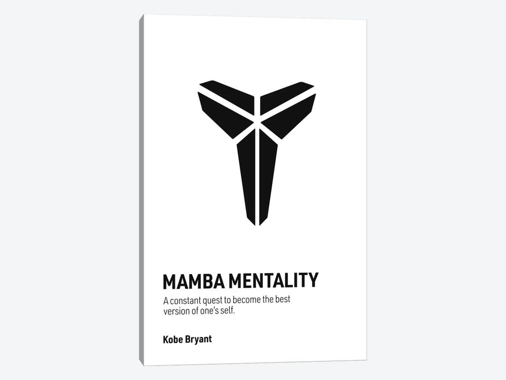 Mamba Mentality (White/ Black) by avesix 1-piece Canvas Print
