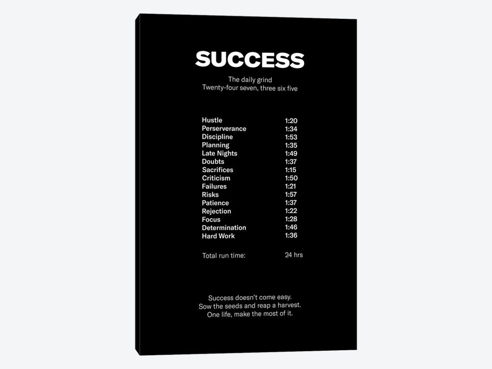 Success (Black Edition) by avesix 1-piece Art Print
