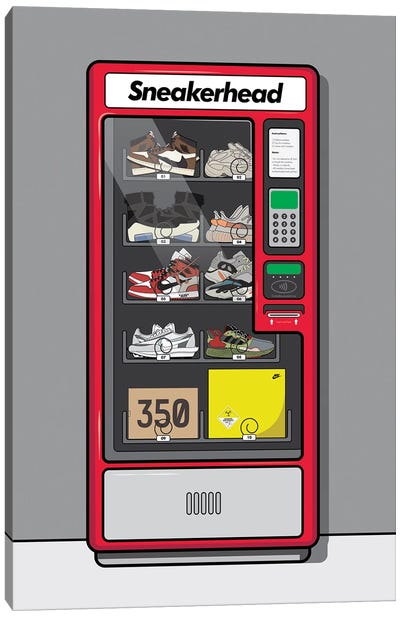 Sneaker Vending Machine Canvas Art Print - Classroom Wall Art