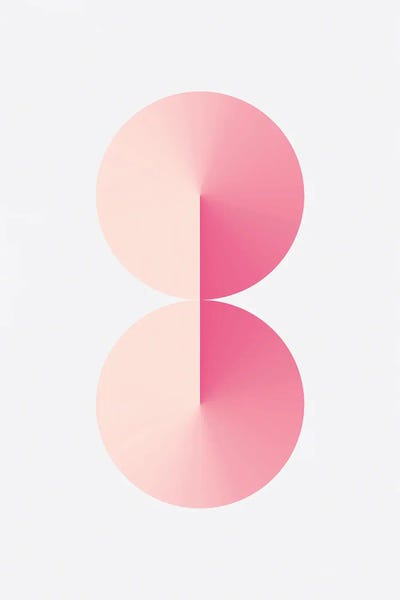 avesix: 8 Shape White Back Pink by avesix