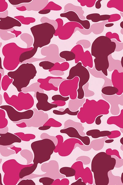 Pink Camo by avesix framed wall art