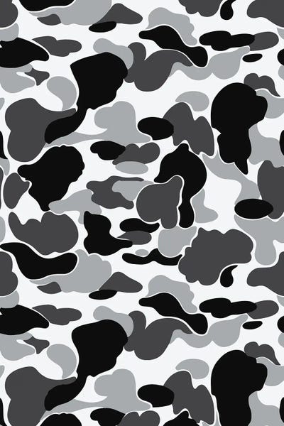 Black Camo by avesix framed wall art