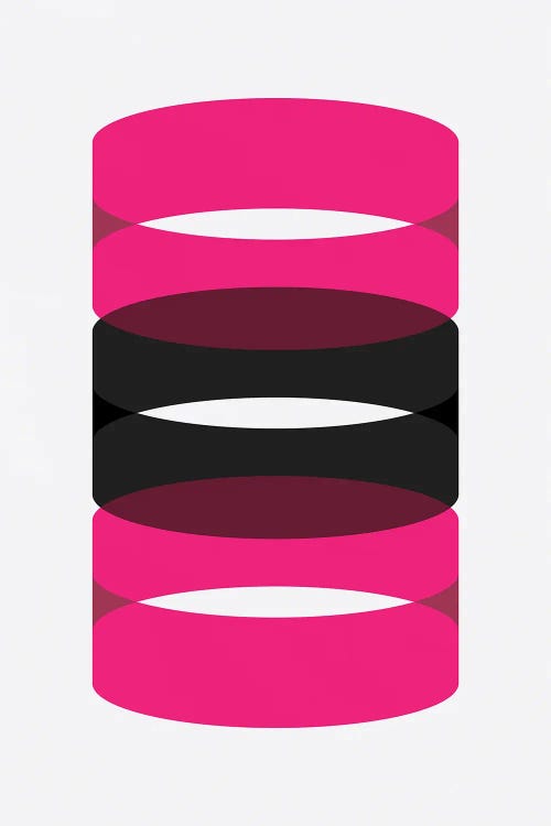 Cylinders (Black/ Pink)