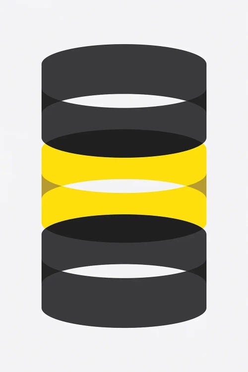 Cylinders Black And Yellow