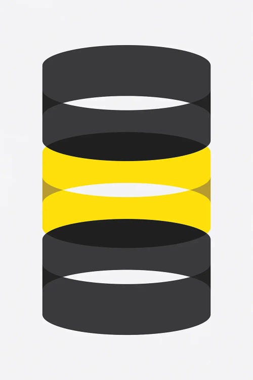 Cylinders Black And Yellow