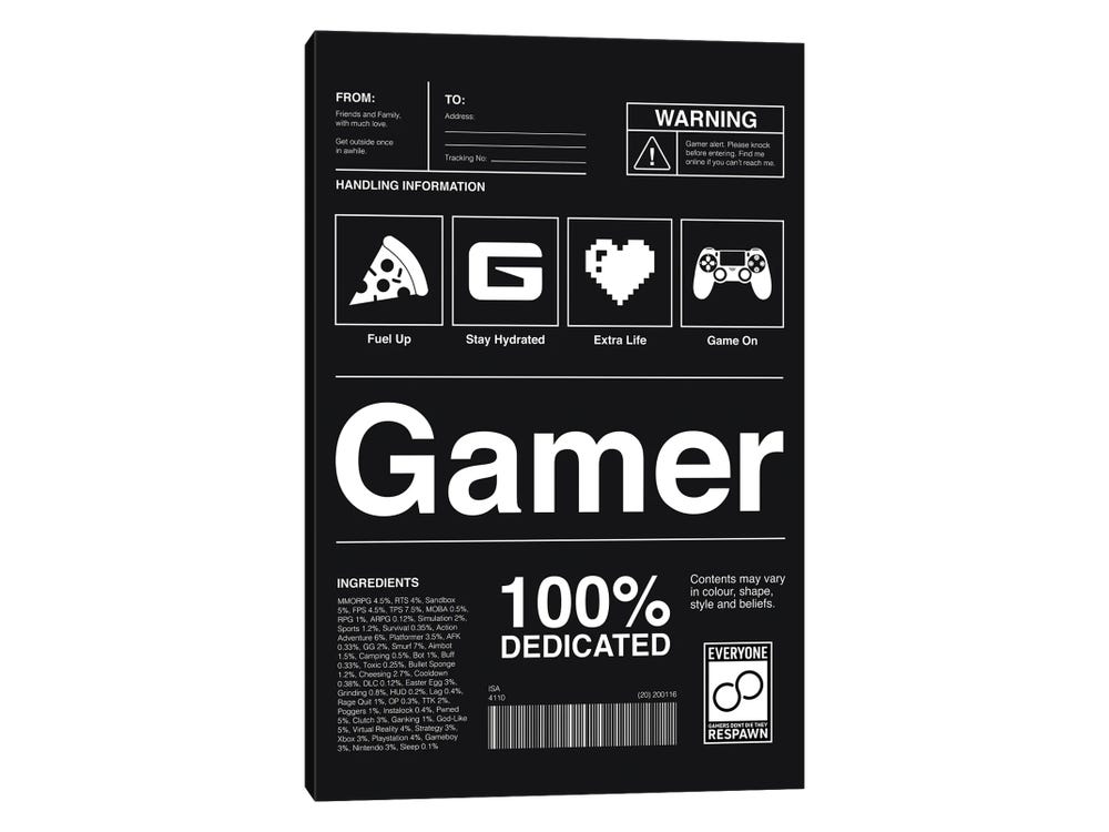 Clutch Definition Gamer Gifts Gaming Decor Gaming Wall Canvas Art